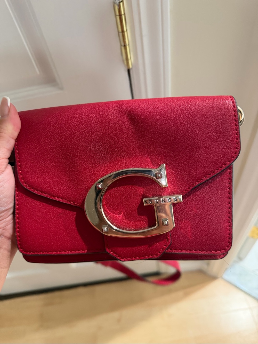 GUESS Red Crossbody with Signature G Hardware